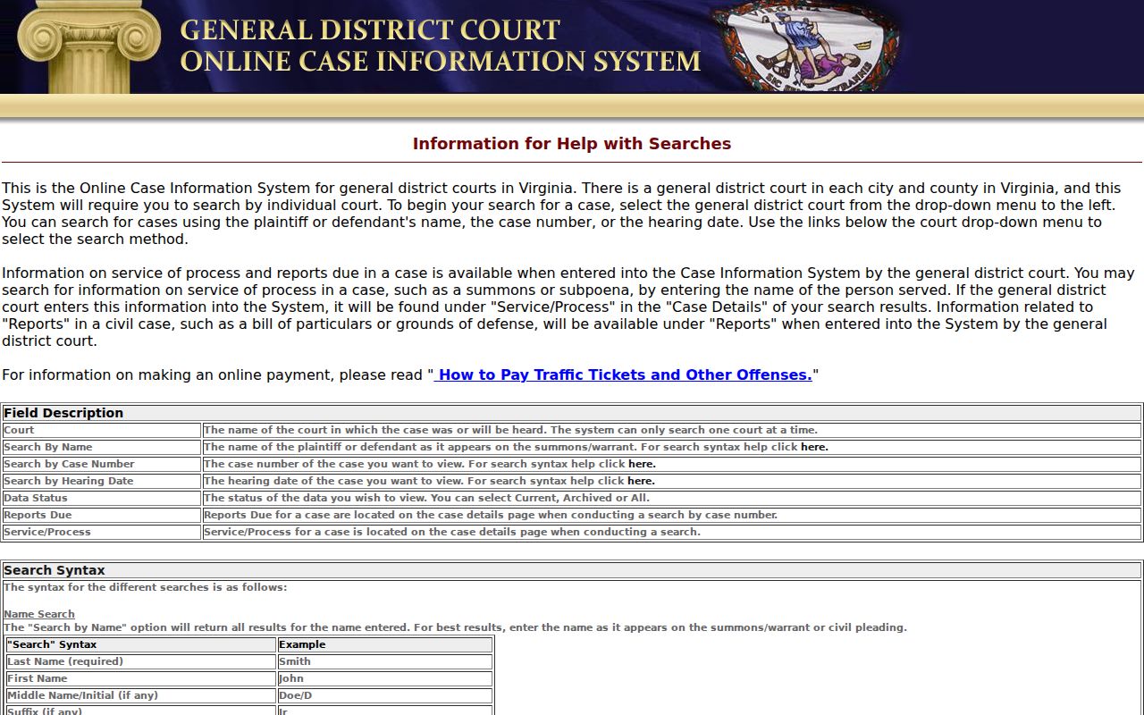 Henry County warrant search: official GDC case-number and search-field reference
